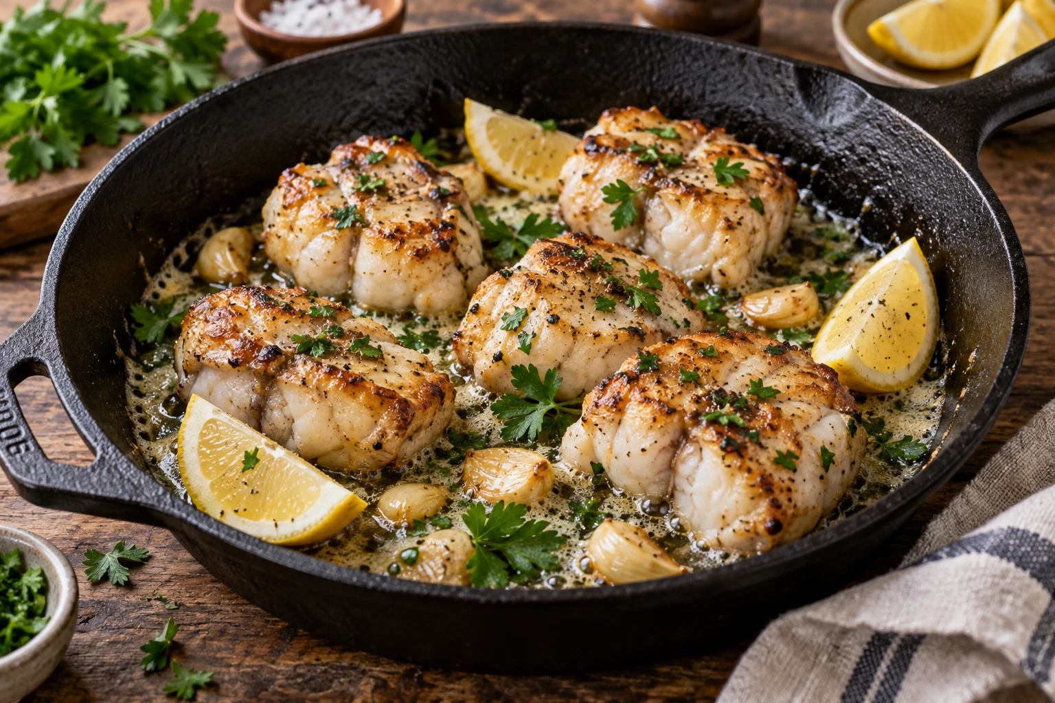 Queue de lotte à la poêle : ma recette anti-caoutchouc